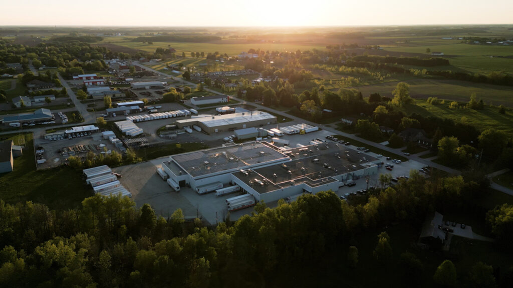 Gray Ridge Listowel plant with solar panel